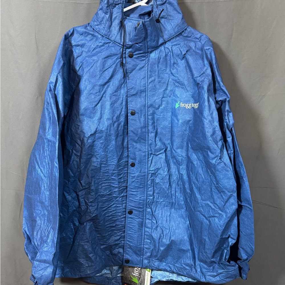 Frogg Toggs All Sport Rain Suit Jacket L Blue